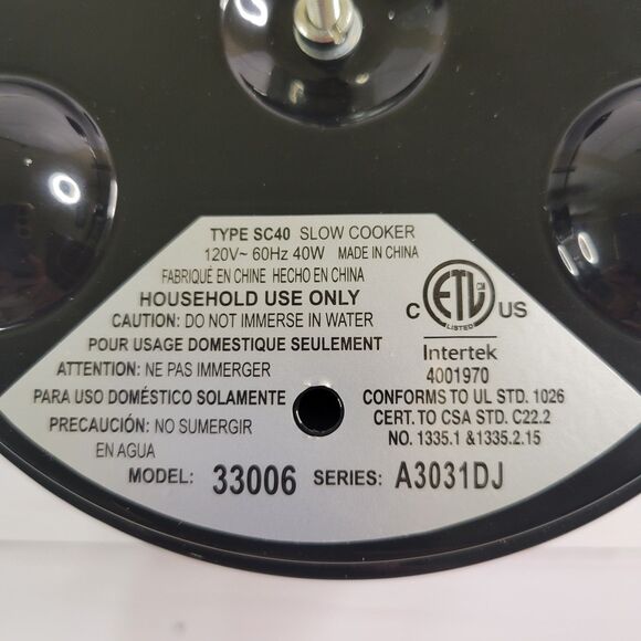 Hamilton Beach mini slow cooker model 33006 NWOT - Picture 6 of 7